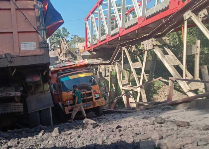 Jembatan Muara Lawai Ambruk, Angkutan Batu Bara Distop