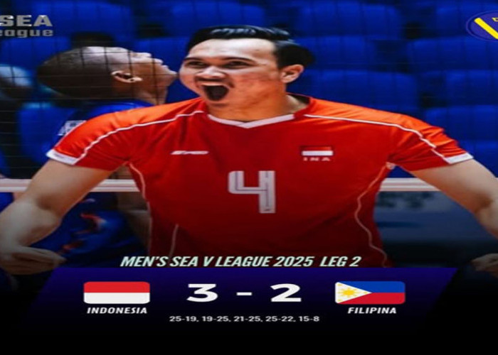 Indonesia Kalahkan Filipina 3-2 di SEA V League 2025