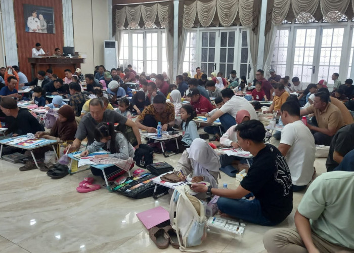Dukung Gerakan Ayah Hebat! Ratusan Siswa Ikuti Lomba Mewarnai Bersama Ayah