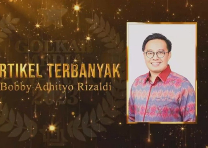 Ketua DPD I Golkar Sumsel Bobby Adhityo Rizaldi Masuk Nominasi Unggulan Golkar Media Awards 2023