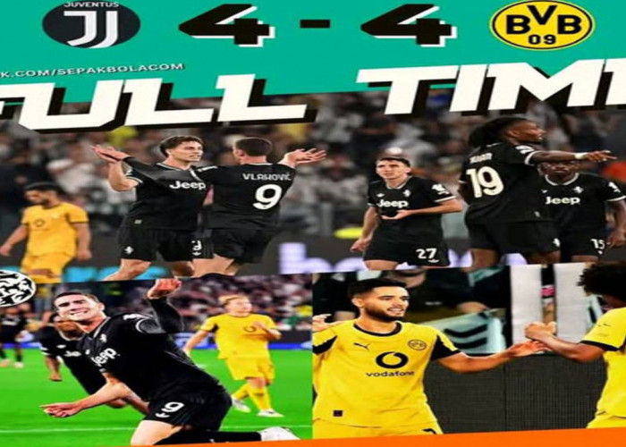 Liga Champions 2025: Juventus 4-4 Dortmund