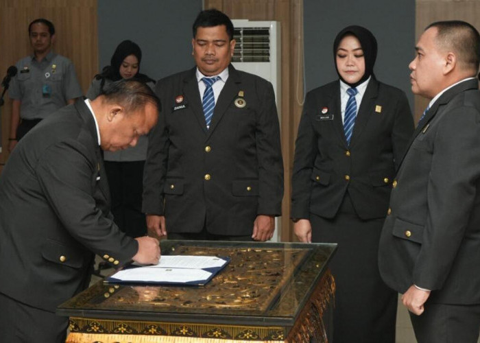 Lantik Pejabat baru, Kemenkum Sumsel Perkuat Layanan Administrasi Hukum Umum