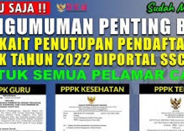 Honorer Sumringah! BKN Buka Seleksi PPPK Teknis 2022 Mulai Hari Ini, Lihat Jadwal Lengkapnya...
