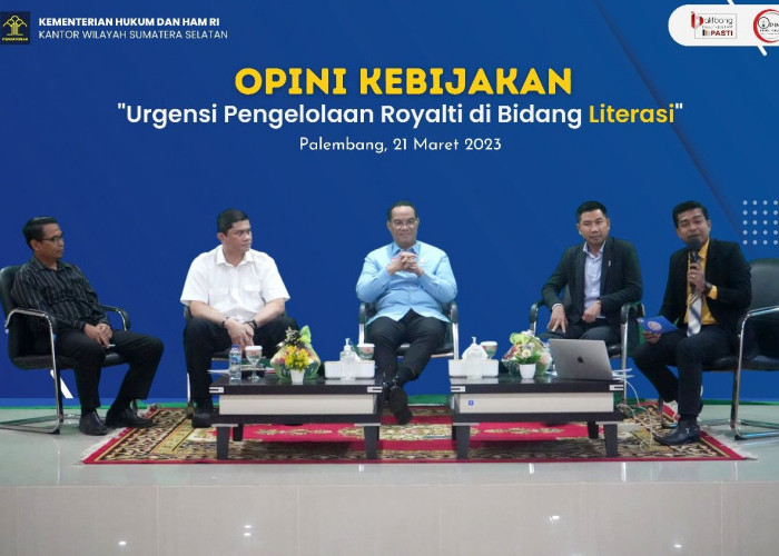 Gelar Diskusi, Kemenkumham Sumsel bahas Urgensi Pengelolaan Royalti di Bidang Literasi