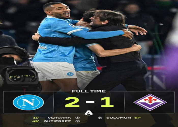 Hasil Napoli vs Fiorentina 2-1: Asa Papan Atas Serie A Terjaga.