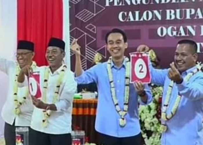 Pilkada OKI 2024 : Pasangan JADI Dapat Nomor Urut 1, MURI Nomor 2!