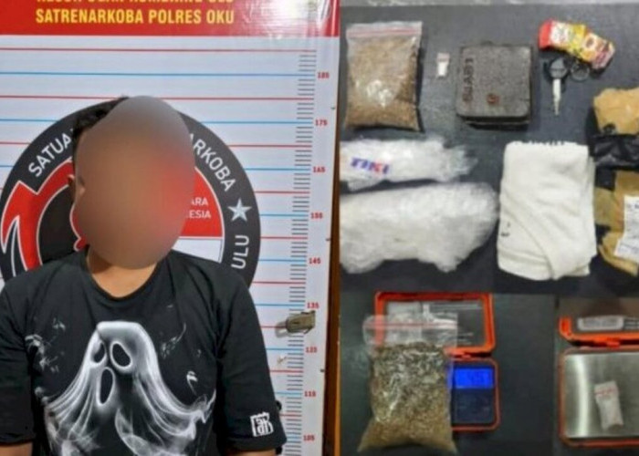 Kurir Narkoba di OKU Nyamar Jadi Pekerja Pasar Malam