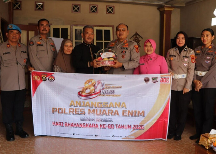 Pererat Silaturahmi, Polres Muara Enim Gelar Anjangsana ke Purnawirawan dan Warakawuri