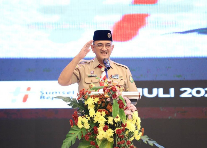 Sekda Sumsel Edward Candra Buka Rakerda Pramuka 2025, Tekankan Pentingnya Kolaborasi dan Nilai Moral