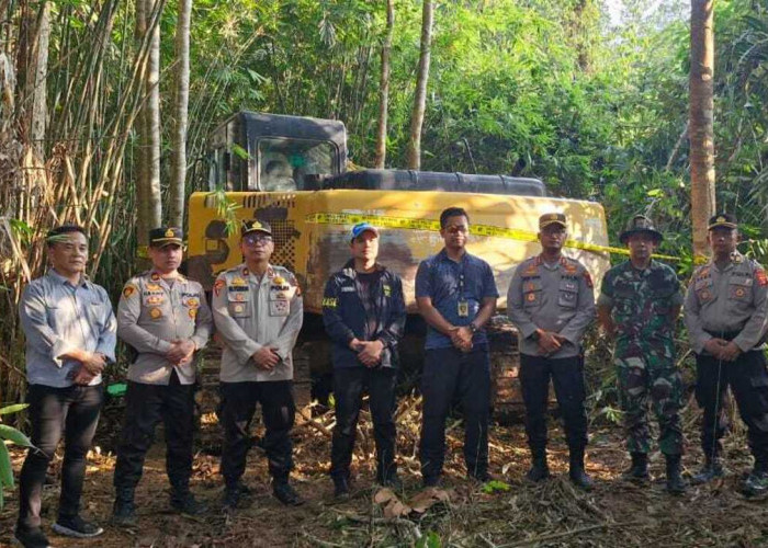 Polres Muratara Sita Excavator Tambang Ilegal di Ulu Rawas, Komitmen Jaga Lingkungan dan Ketertiban