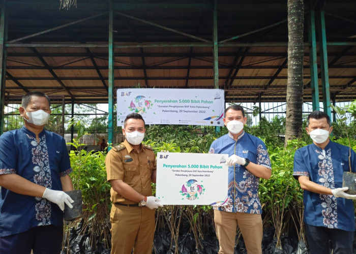 BAF Serahkan Bibit Pohon ke DLH Palembang, Wujud Pelestarian Lingkungan Hidup