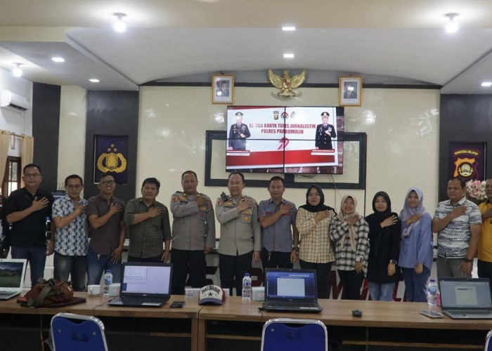 Lomba Karya Tulis Jurnalistik HUT Bhayangkara ke-79, Polres Prabumulih Perkuat Sinergi Bersama Wartawan