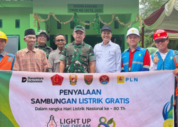 PLN ULP Muara Enim Sukses Dukung TMMD Kodim 0404, Wujudkan Terangnya Harapan di Desa