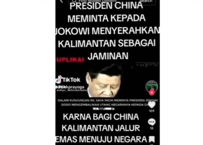 Hoaks! Pidato Presiden China Minta Pulau Kalimantan sebagai Jaminan Utang Ternyata Salah Paham