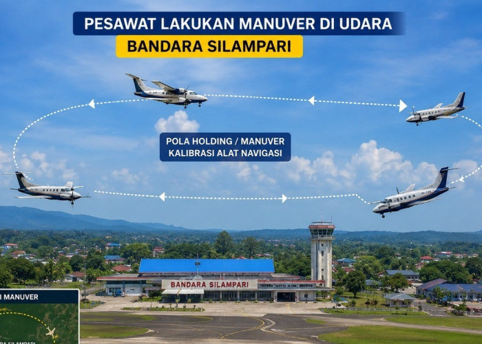 Pesawat Berputar-putar di Langit Bandara Silampari Sempat Bikin Heboh, Ternyata Pesawat Kalibrasi Kementerian