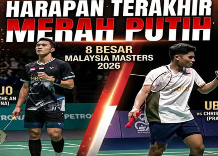 Malaysia Masters 2026: Jojo dan Ubed Jadi Harapan Terakhir Merah Putih. 