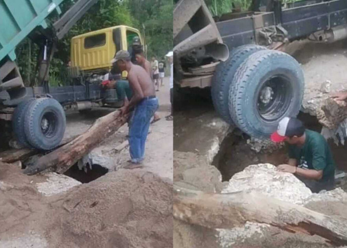 Gorong-Gorong Jebol di Ruas Payaraman–Rengas Ancam Putuskan Akses Utama Warga