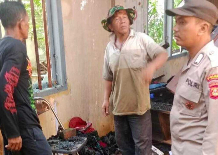Rumah Dinas Bidan di Perumahan Polindes Nagasari Ludes Terbakar, 