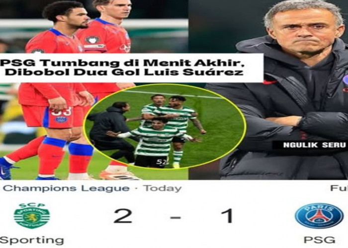 Hasil Sporting Vs PSG: Sporting CP Taklukkan PSG 2-1 Lewat Gol Dramatis Menit 90.