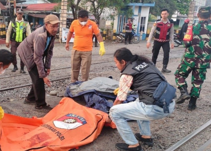 Tertabrak dan Terseret Kereta Api Babaranjang Sejauh 10 Meter, Nenek Renta di Prabumulih Tewas di Tempat