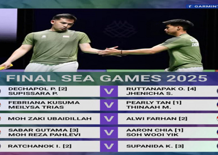 SEA Games 2025: Jadwal Lengkap Final Bulutangkis, Duel Indonesia vs Malaysia dan Thailand.