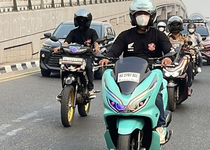 30 Member AHMP Ikuti City Rolling Motorku X, Susuri Sejumlah Ikon Kota Palembang