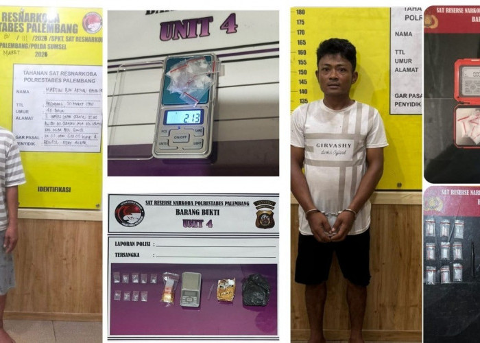 Ops Ketupat Musi 2026: Polrestabes Palembang Ungkap Dua Kasus Sabu dalam Sehari