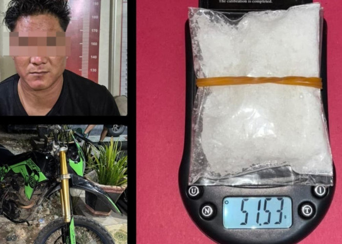 Polda Sumsel Ungkap Peredaran Narkotika, Kurir Shabu 51 Gram Ditangkap di Muratara