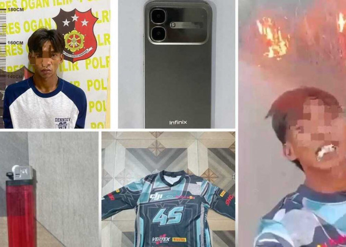 Sakit Hati Tak Diterima Kerja, Pemuda di Ogan Ilir Bakar 4,5 Hektare Lahan Tebu