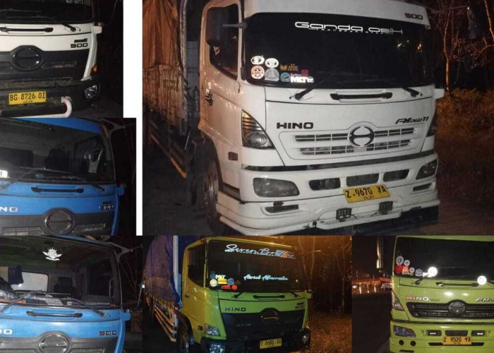 ‎9 Truk Batubara Ilegal Dikandangkan Polres OKU Timur