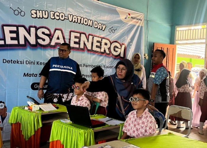 Pertamina SHU Regional 1 Zona 4 Gelar Lensa Energi, Periksa Mata 2.250 Pelajar