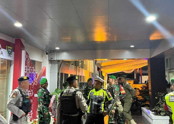 Patroli Gabungan Garda Pengaman Kota Muara Enim