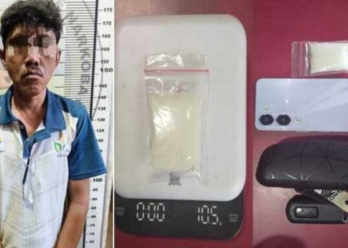 Diduga COD 10,5 Gram Sabu, Seorang Pengedar Ditangkap Unit II Satresnarkoba Polres Prabumulih
