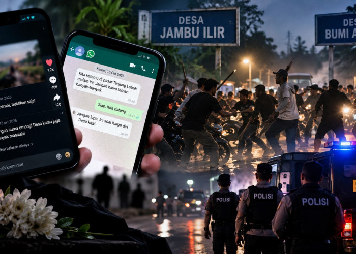 Berawal dari Saling Sindir di TikTok, Berakhir Bentrokan 2 Desa di OKI dan Tewaskan 2 Orang 