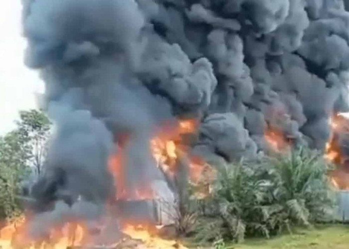 Api Membara Bakar Lokasi Penimbunan BBM, Ini Kata Kapolres Muara Enim...