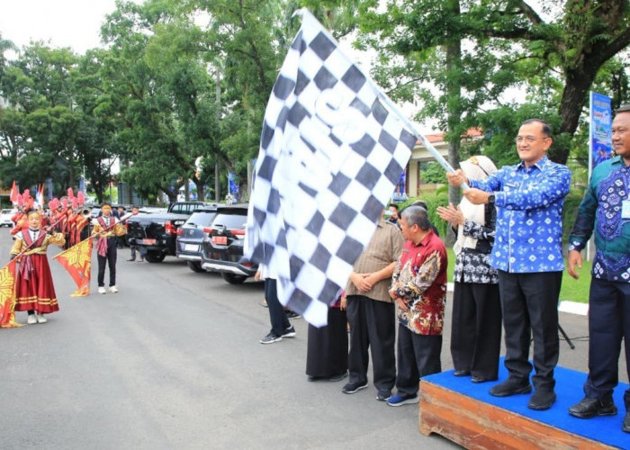 Sekda Sumsel Edward Candra Lepas Karnaval Seni Budaya Pelajar, Kreativitas Generasi Muda Jadi Sorotan