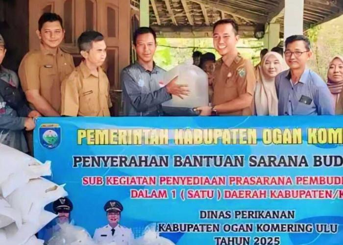 Dinas Perikanan OKU Distribusikan Bantuan Bibit Ikan ke Pokdakan