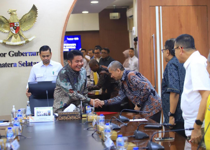 Gubernur Herman Deru Saksikan Penandatanganan NPHD antara Pemprov Sumsel dan Unsri