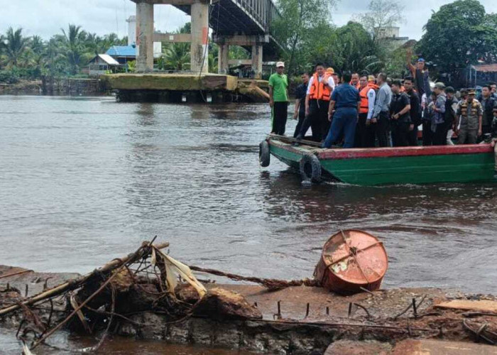 Usai Diterjang Tongkang, Pembangunan Jembatan P6 Sungai Lalan Resmi Dimulai, Warga Sambut Penuh Haru