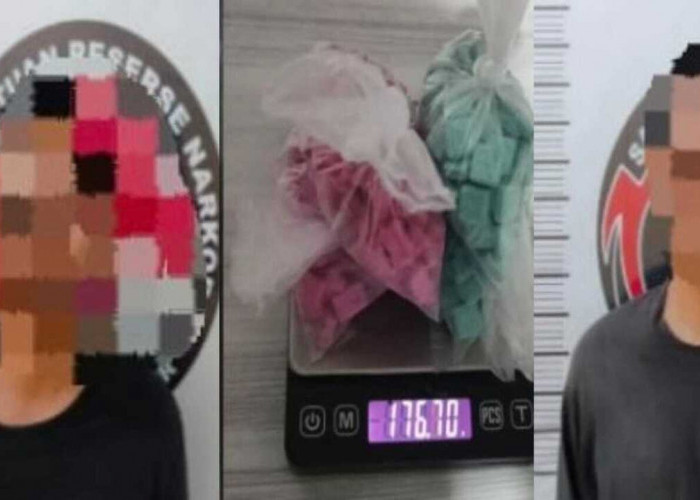 Dua warga Ogan Ilir Ditangkap, 400 Butir Ekstasi Disita Saat Melintas di Jembatan Pemulutan