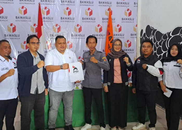 PSI Prabumulih Sambangi Bawaslu, Ade Anggara Tegaskan Komitmen Jadi Partai Taat Aturan