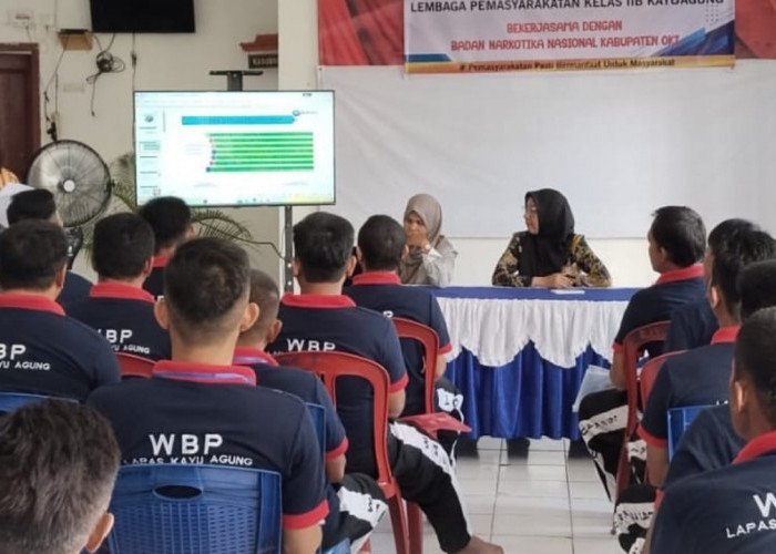 Motivasi Warga Binaan, Lapas Kayuagung Bersama BNNK OKI Gelar Rehab Sosial