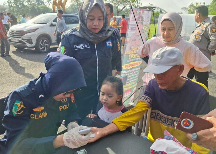 Warga Antusias Manfaatkan Layanan Pemeriksaan Kesehatan Gratis Sidokkes Polres Lubuklinggau