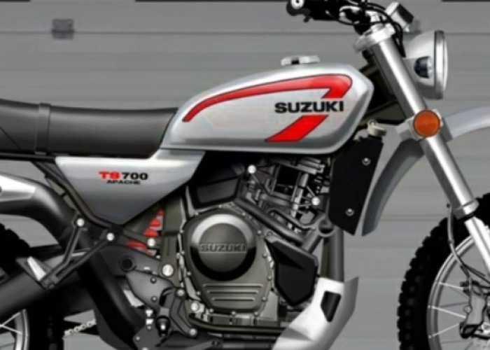 Suzuki Merilis Motor Off-Road Terbaru: TS 700 Apache Motor Trail Berdesain Retro Klasik