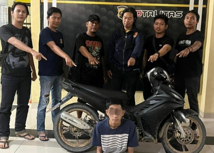 Nekat Curi Motor Warga OKU di Prabumulih, Pemuda ini Ditangkap Tim Singo Timur di Suban Jeriji