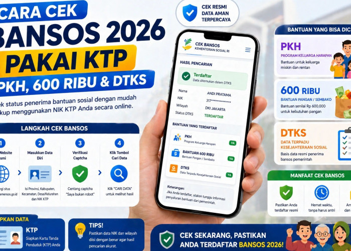Bansos 2026: Berikut Panduan Cek Bansos PKH Cair Bulan Agustus Lengkap dengan Link hingga Nominal Terbaru