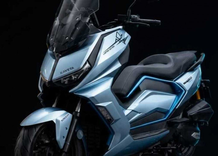 Warna Eclipse Blue Bikin Gagah! AVETA VANGUARD 250 Limited Edition Jadi Skutik Touring Impian. 