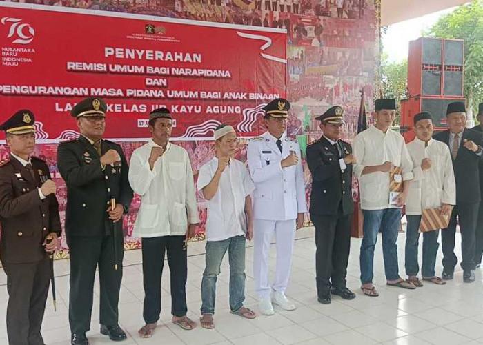 860 Warga Binaan Lapas Kayuagung Terima Remisi HUT RI, 7 Orang Langsung Bebas