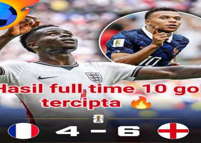 Piala Dunia 2026: Inggris Bungkam Prancis 6-4, The Three Lions Rebut Juara 3.