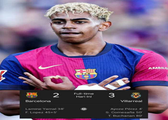 Barcelona Takluk 2-3 dari Villarreal di Kandang, Meski Sempat Unggul